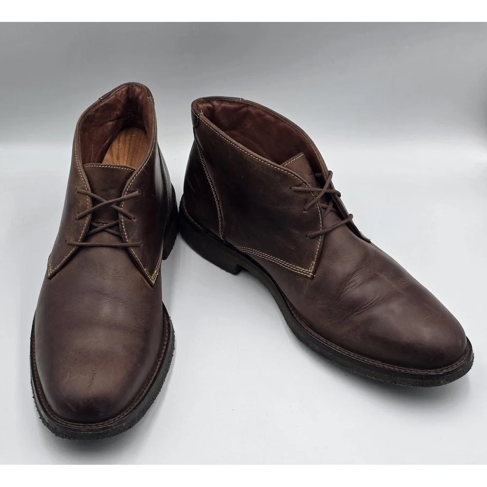 Johnston‎ & Murphy Copeland Chukka Boots Mens 10.5M 25-1870 Brown Leather